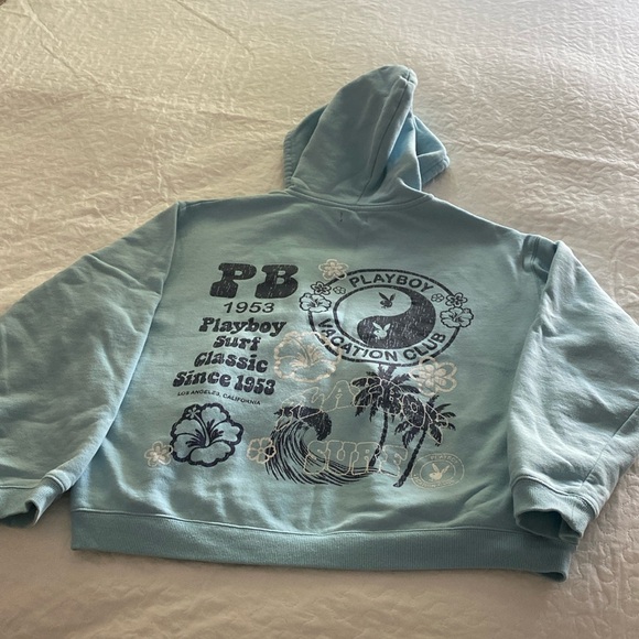 Playboy by Pacsun open hooded sweatshirt - Picture 4 of 4
